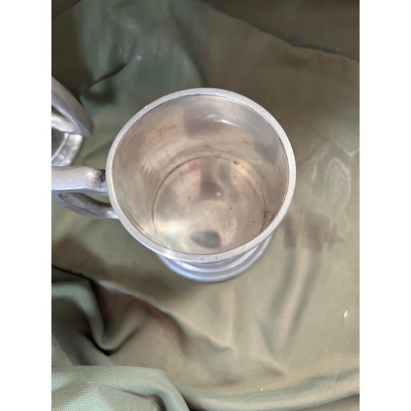 Pewter Mastercraft (?) Mug Tankard Pair - Picture 3 of 9